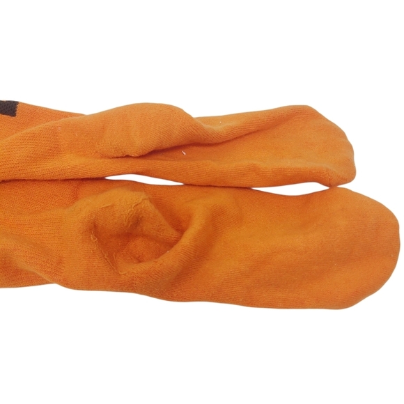 NERD | Classic Unisex Knee High Novelty Tube Socks in Orange & Brown (One Size) - Picture 6 of 8